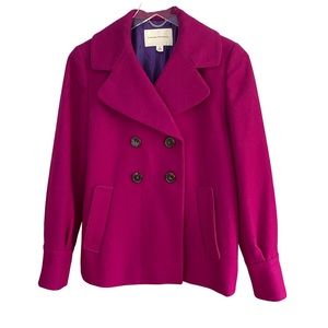 Banana Republic ~ Pink Wool Peacoat